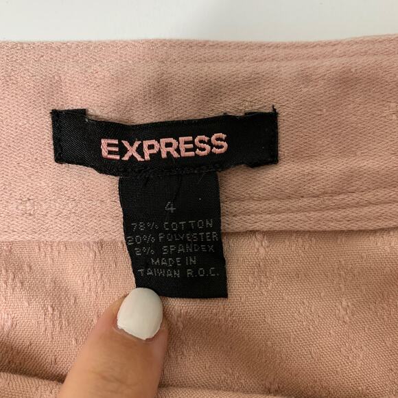 EXPRESS Pastel Pink Mini Skirt Size 4 - Picture 3 of 7